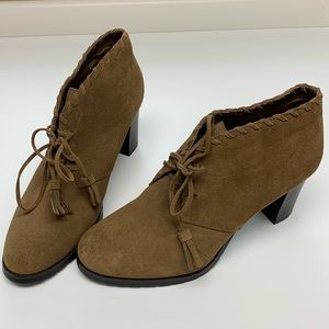 Lauren Ralph Lauren Tan Suede Ankle Booties